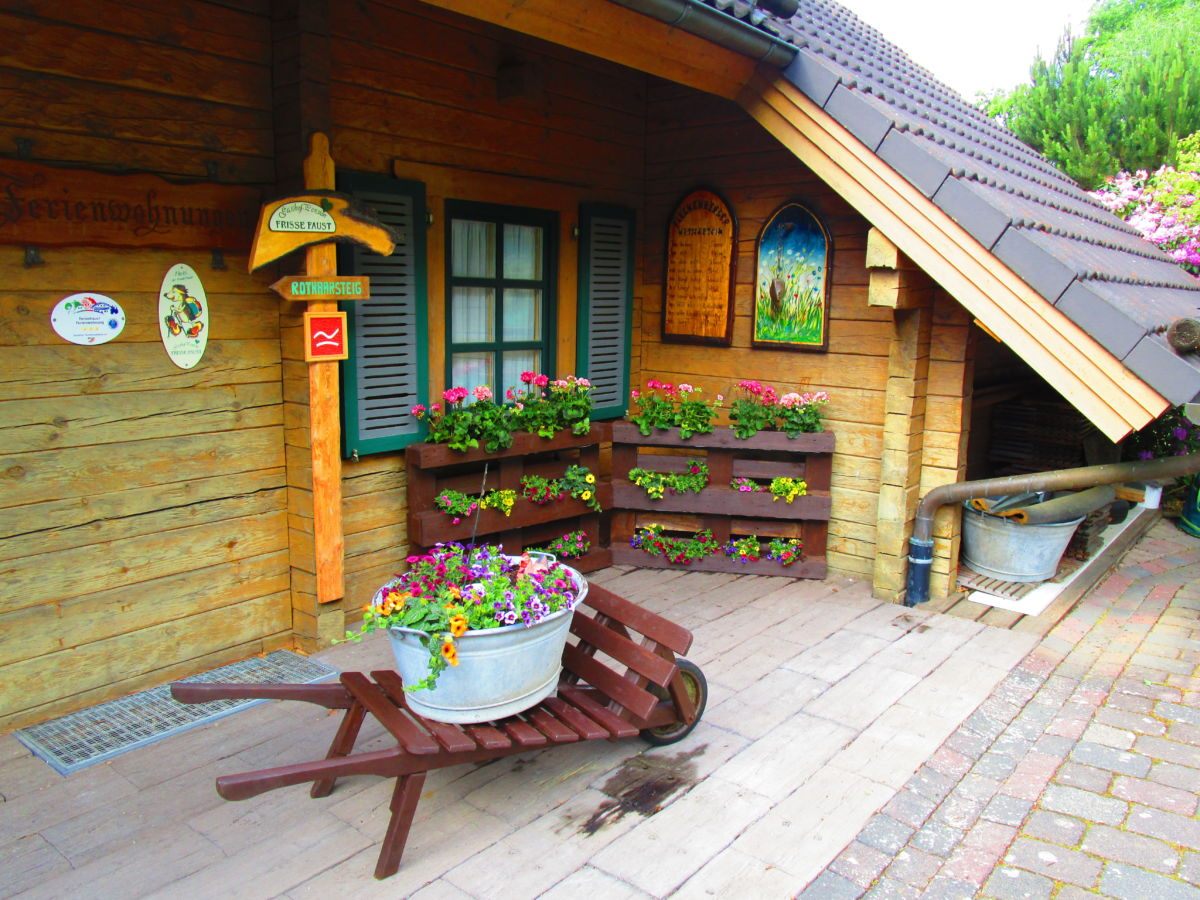 Terrasse der Ferienwohnung Christiane